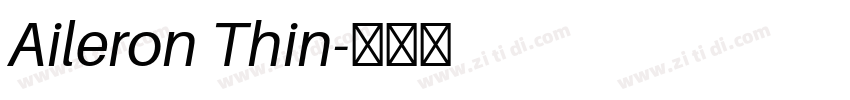 Aileron Thin字体转换
